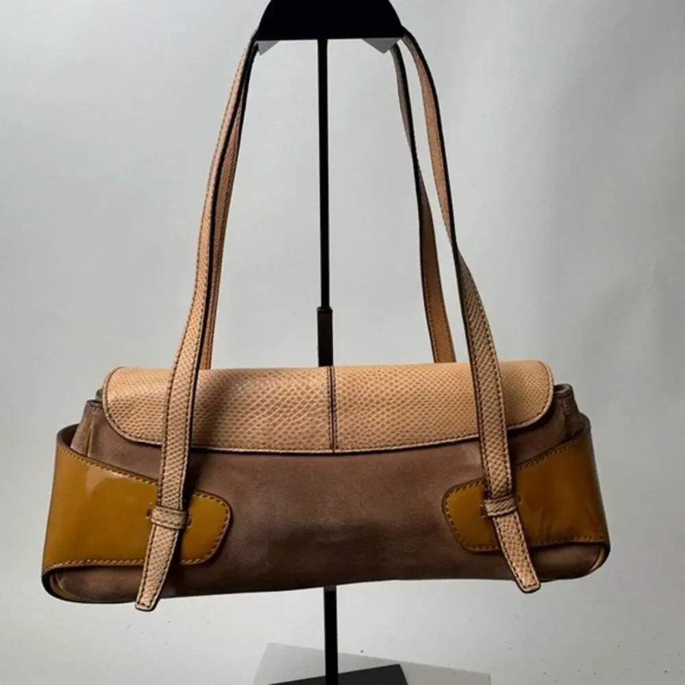 Tod's Brown Suede Shoulder Bag
